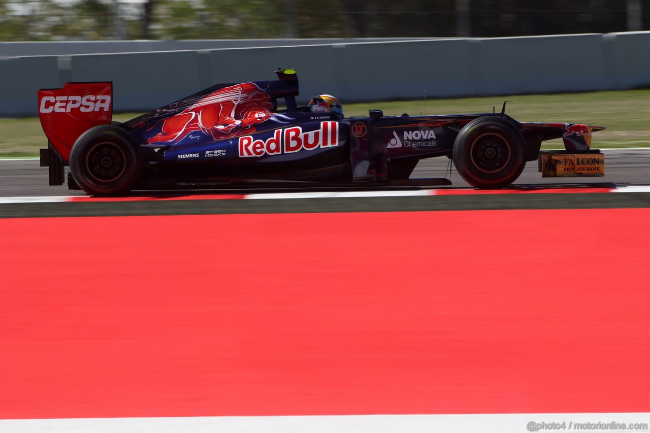 GP SPAGNA, 11.05.2012- Prove Libere 1, Jean-Eric Vergne (FRA) Scuderia Toro Rosso STR7