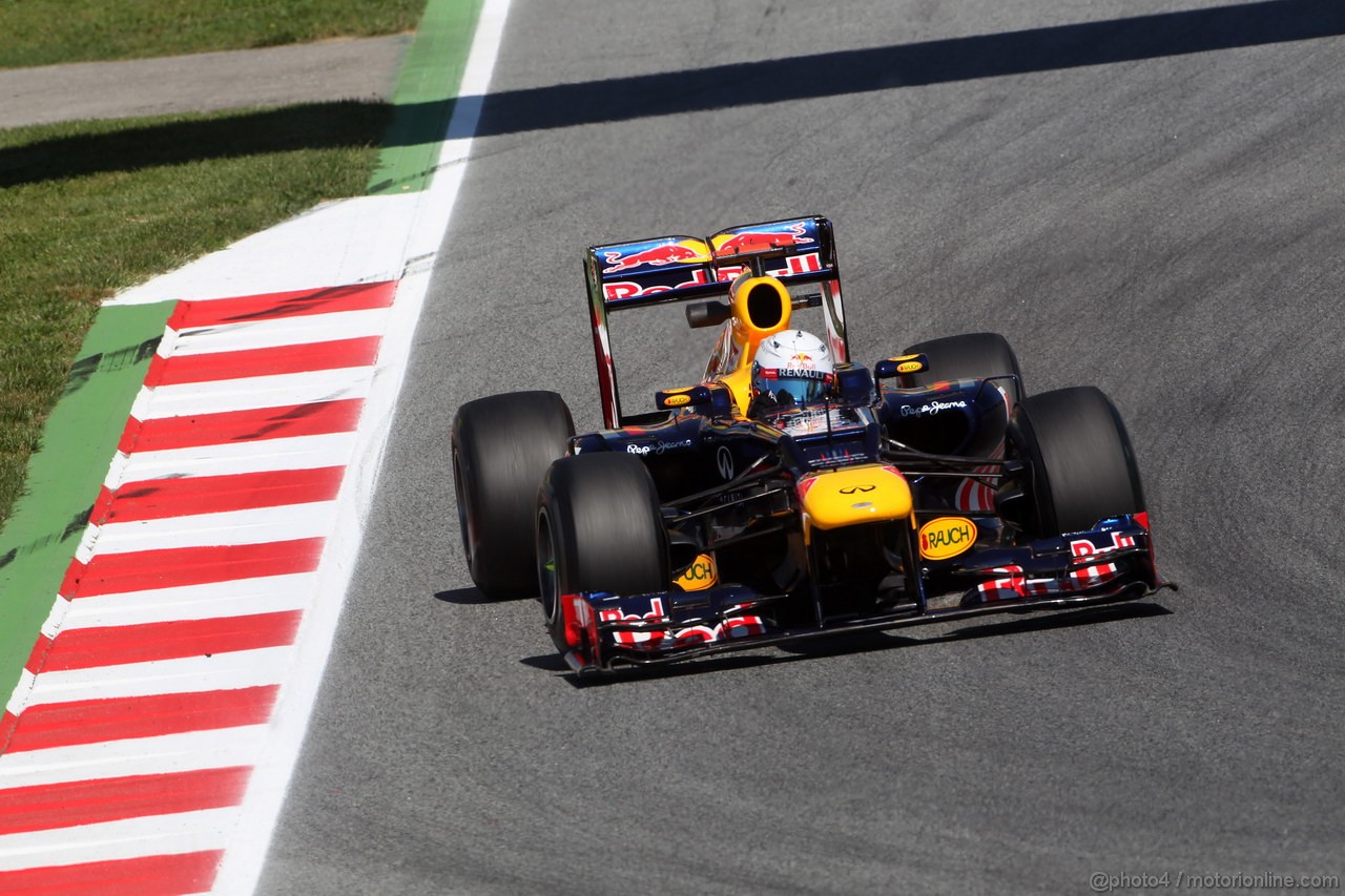 GP SPAGNA, 11.05.2012- Prove Libere 1, Sebastian Vettel (GER) Red Bull Racing RB8