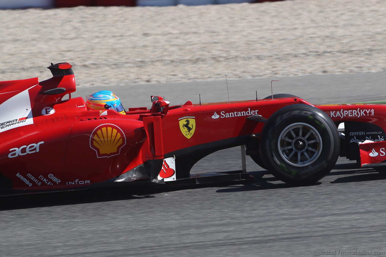 GP SPAGNA, 11.05.2012- Prove Libere 1, Fernando Alonso (ESP) Ferrari F2012