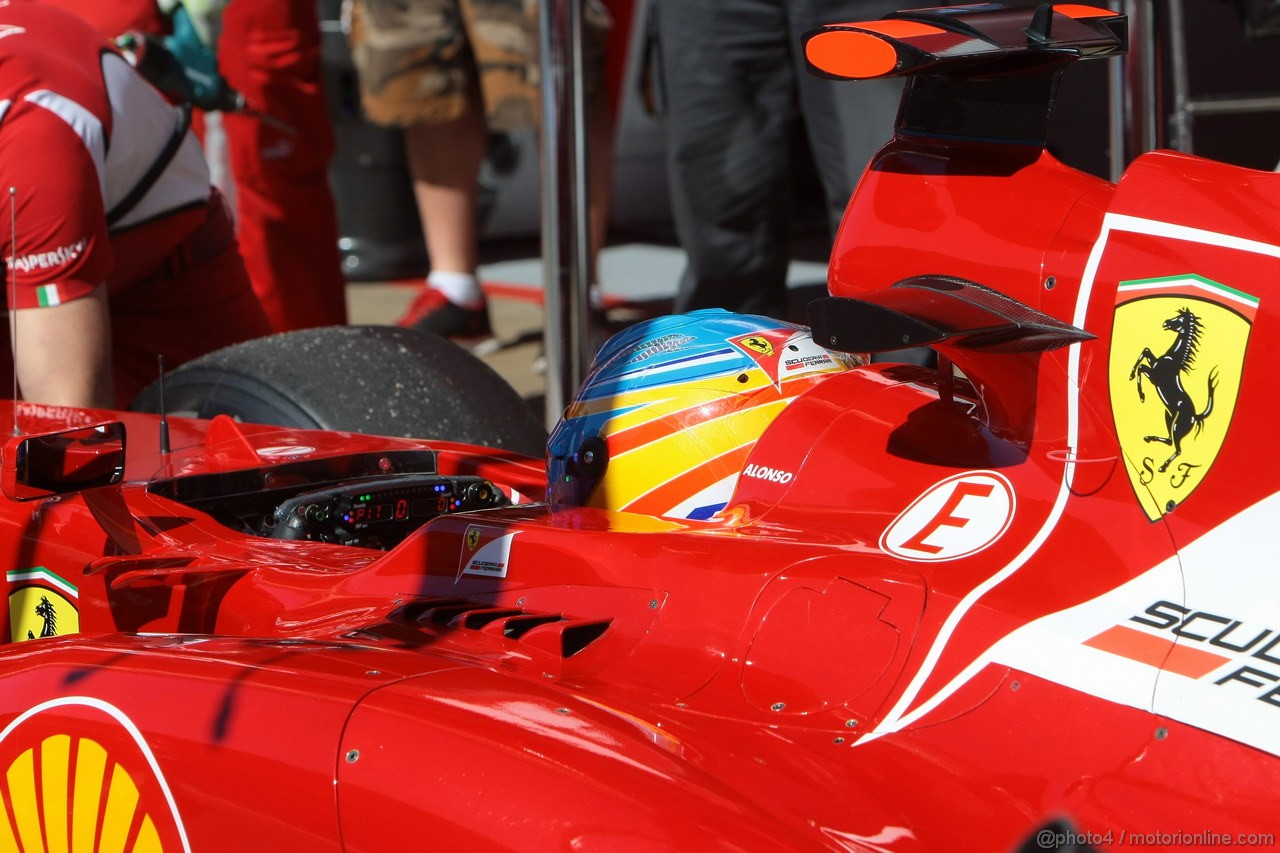GP SPAGNA, 11.05.2012- Prove Libere 1, Fernando Alonso (ESP) Ferrari F2012 