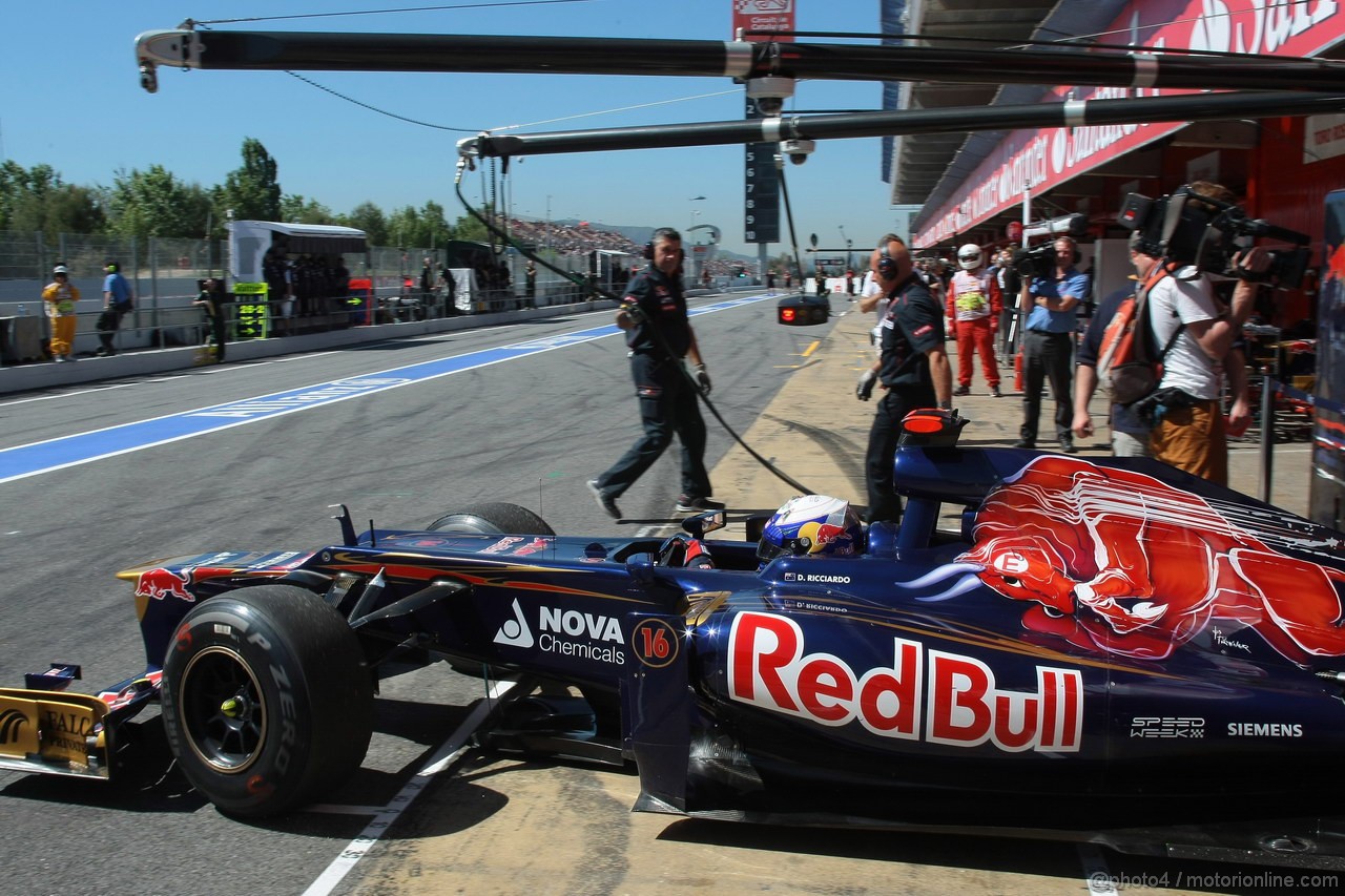 GP SPAGNA, 11.05.2012- Prove Libere 1, Daniel Ricciardo (AUS) Scuderia Toro Rosso STR7 