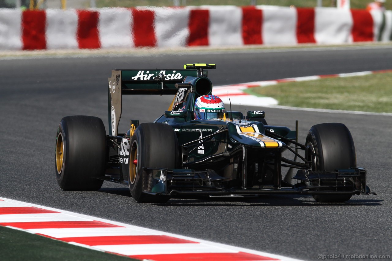 GP SPAGNA, 11.05.2012- Prove Libere 1, Vitaly Petrov (RUS) Caterham F1 Team CT01 