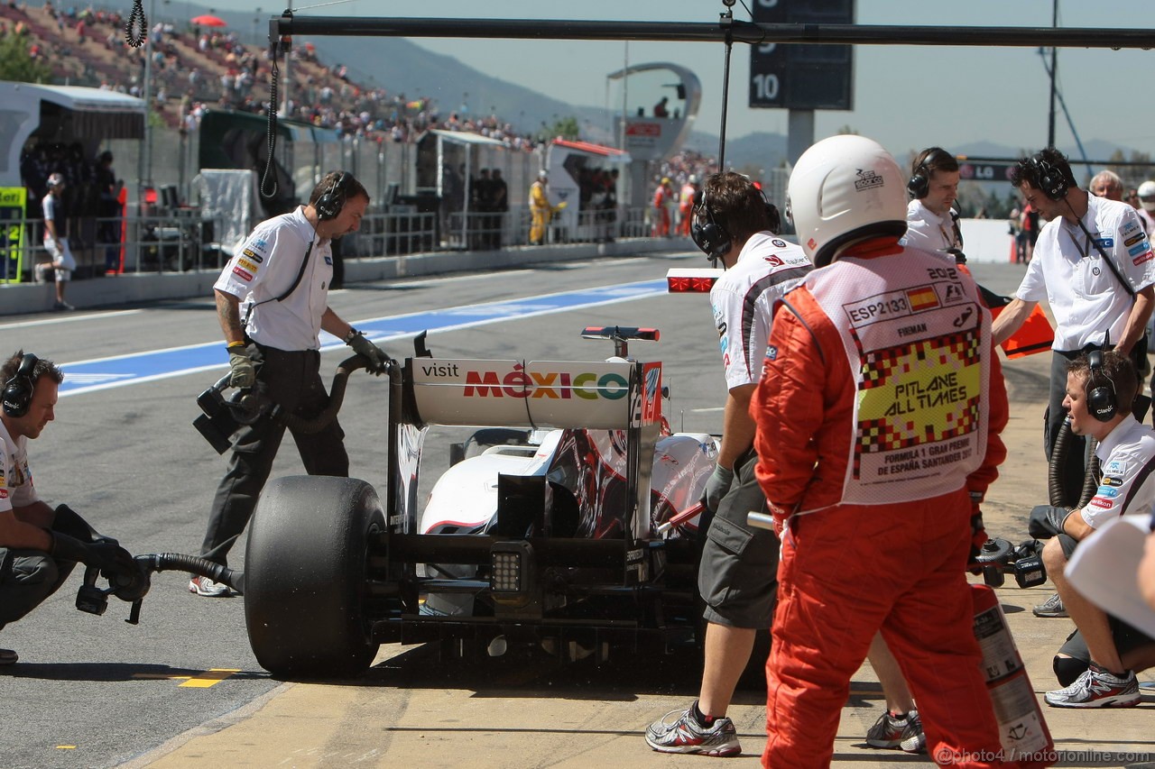 GP SPAGNA, 11.05.2012- Prove Libere 1, Kamui Kobayashi (JAP) Sauber F1 Team C31 