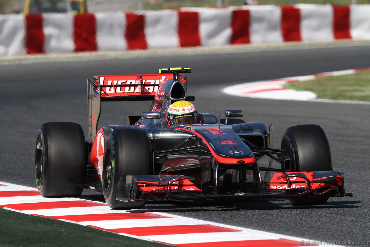 GP SPAGNA, 11.05.2012- Prove Libere 1, Lewis Hamilton (GBR) McLaren Mercedes MP4-27