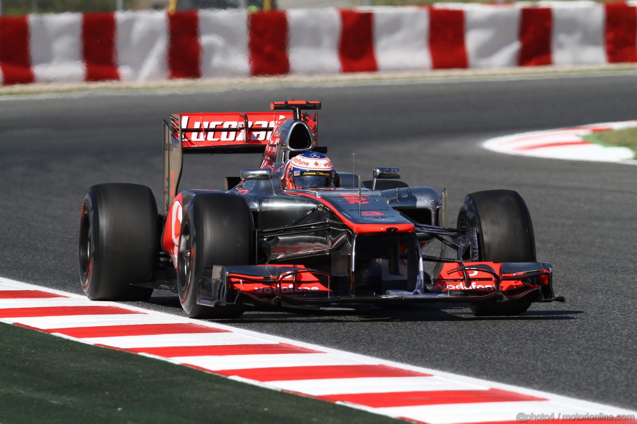 GP SPAGNA, 11.05.2012- Prove Libere 1, Jenson Button (GBR) McLaren Mercedes MP4-27 