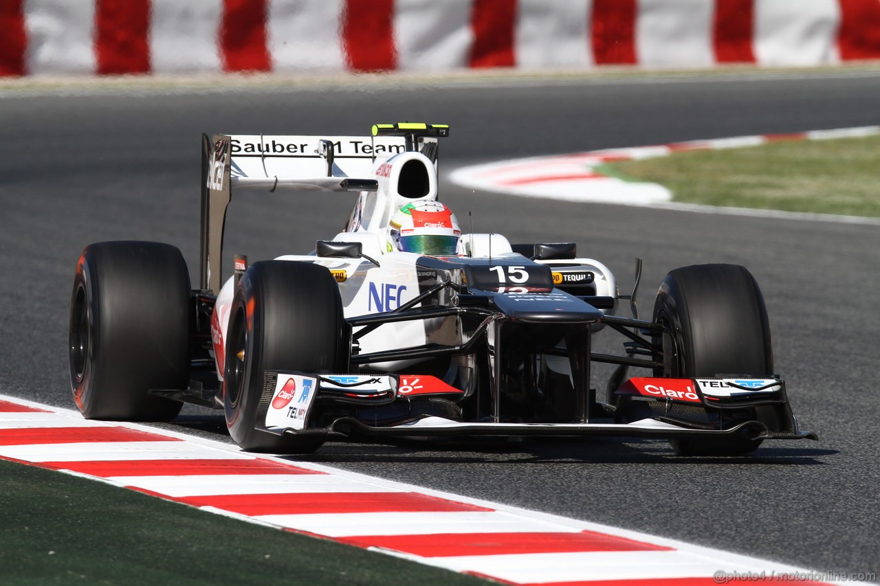 GP SPAGNA, 11.05.2012- Prove Libere 1, Sergio Prez (MEX) Sauber F1 Team C31 