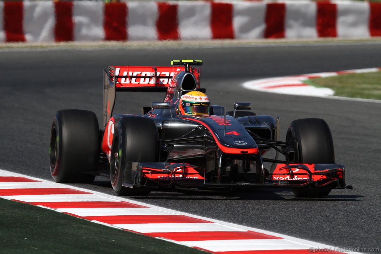 GP SPAGNA, 11.05.2012- Prove Libere 1, Lewis Hamilton (GBR) McLaren Mercedes MP4-27 