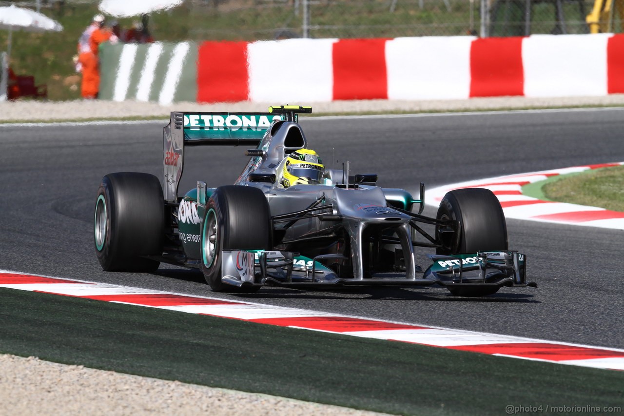 GP SPAGNA, 11.05.2012- Prove Libere 1, Nico Rosberg (GER) Mercedes AMG F1 W03