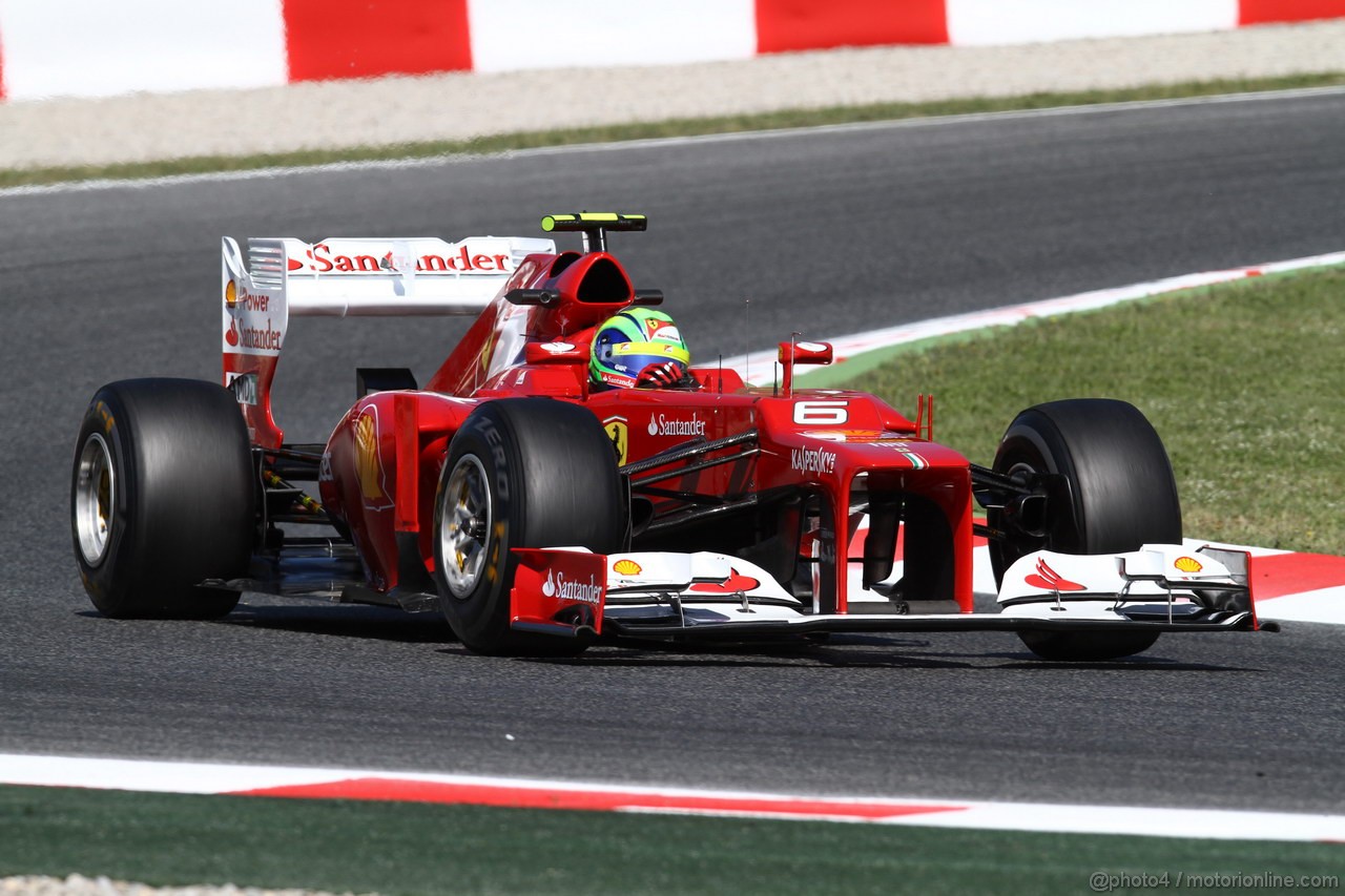 GP SPAGNA, 11.05.2012- Prove Libere 1, Felipe Massa (BRA) Ferrari F2012