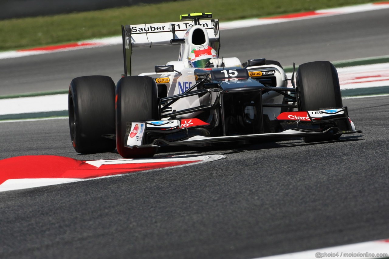 GP SPAGNA, 11.05.2012- Prove Libere 1, Sergio Prez (MEX) Sauber F1 Team C31