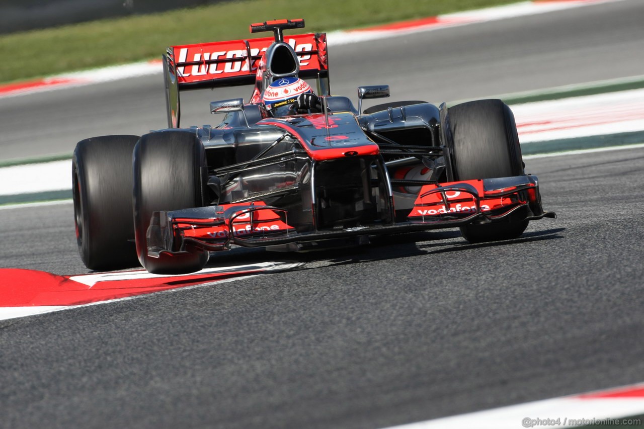 GP SPAGNA, 11.05.2012- Prove Libere 1, Jenson Button (GBR) McLaren Mercedes MP4-27 