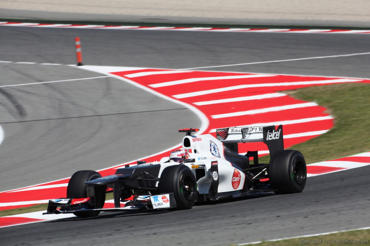 GP SPAGNA, 11.05.2012- Prove Libere 1, Kamui Kobayashi (JAP) Sauber F1 Team C31