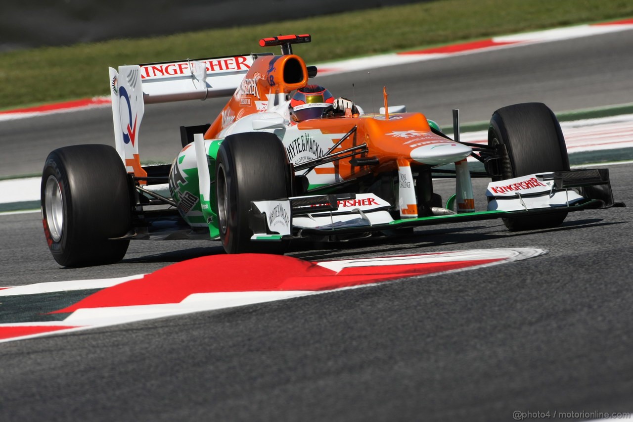 GP SPAGNA, 11.05.2012- Prove Libere 1, Nico Hulkenberg (GER) Sahara Force India F1 Team VJM05 