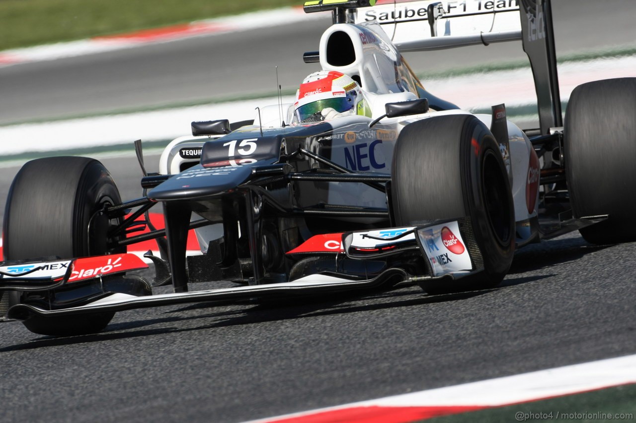 GP SPAGNA, 11.05.2012- Prove Libere 1, Sergio Prez (MEX) Sauber F1 Team C31 