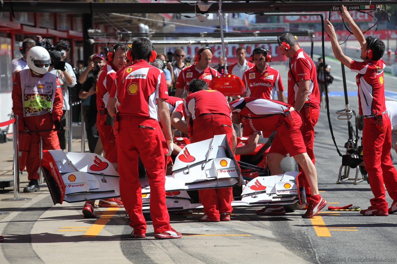 GP SPAGNA, 11.05.2012- Prove Libere 1, Fernando Alonso (ESP) Ferrari F2012