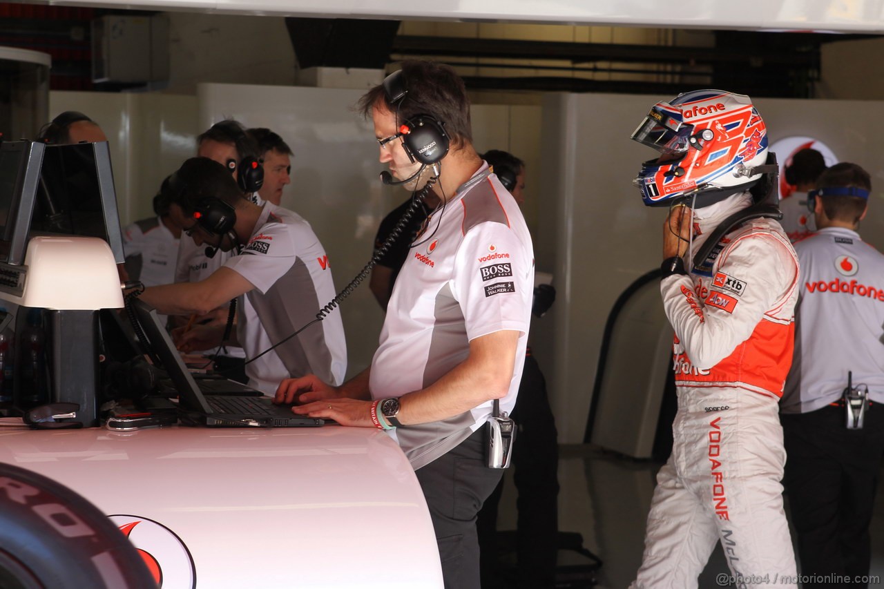 GP SPAGNA, 11.05.2012- Prove Libere 1, Jenson Button (GBR) McLaren Mercedes MP4-27 