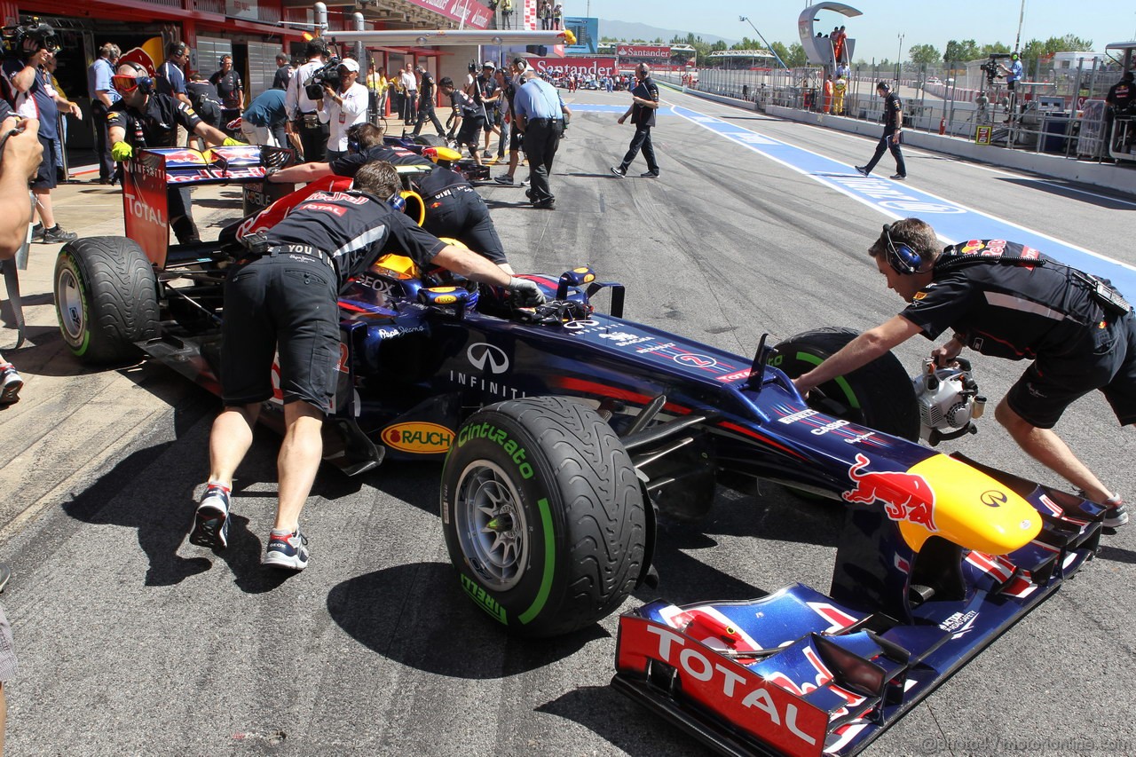 GP SPAGNA, 11.05.2012- Prove Libere 1, Mark Webber (AUS) Red Bull Racing RB8 