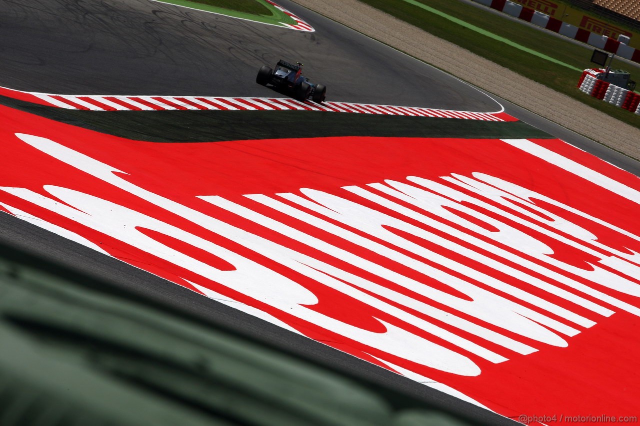 GP SPAGNA, 11.05.2012- Prove Libere 2, Nico Rosberg (GER) Mercedes AMG F1 W03 
