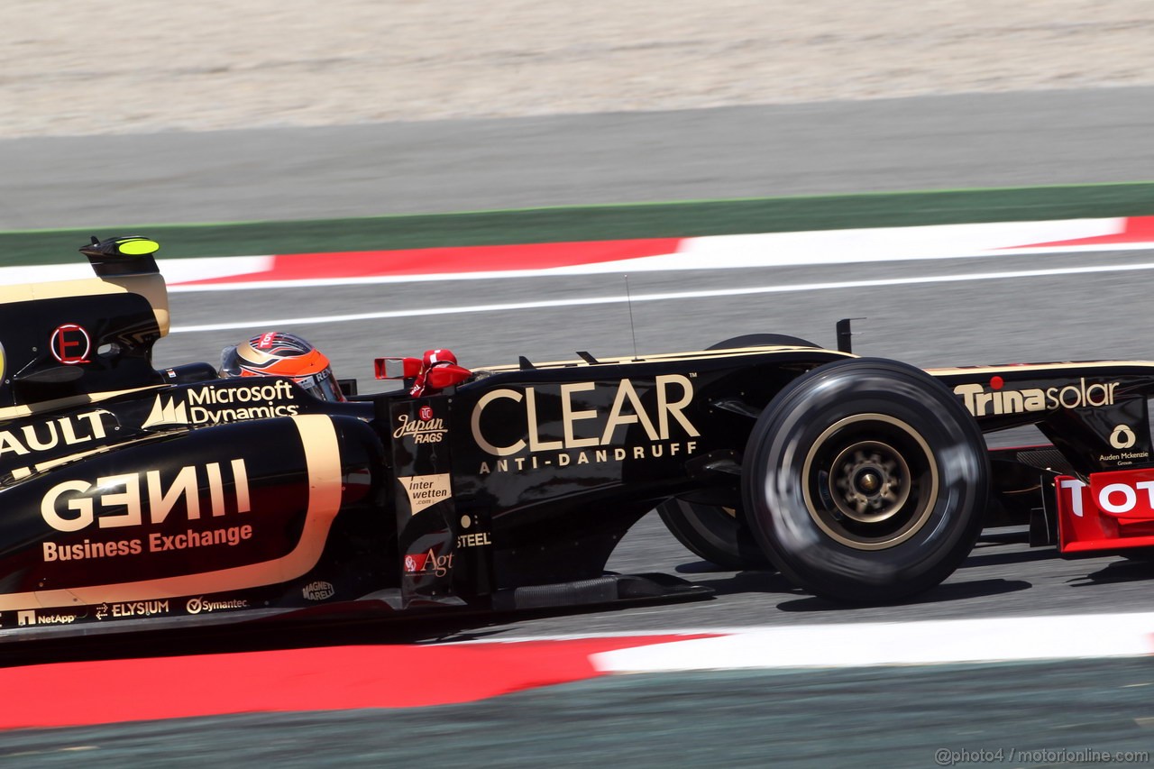 GP SPAGNA, 11.05.2012- Prove Libere 2, Romain Grosjean (FRA) Lotus F1 Team E20 
