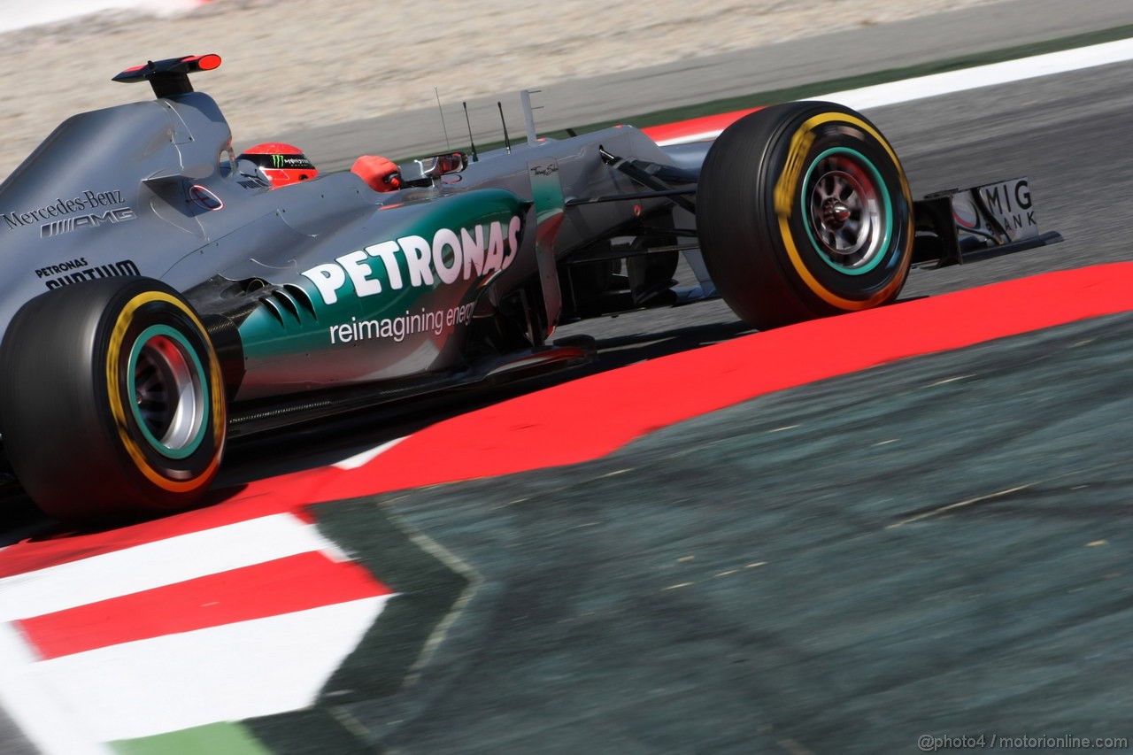 GP SPAGNA, 11.05.2012- Prove Libere 2, Michael Schumacher (GER) Mercedes AMG F1 W03