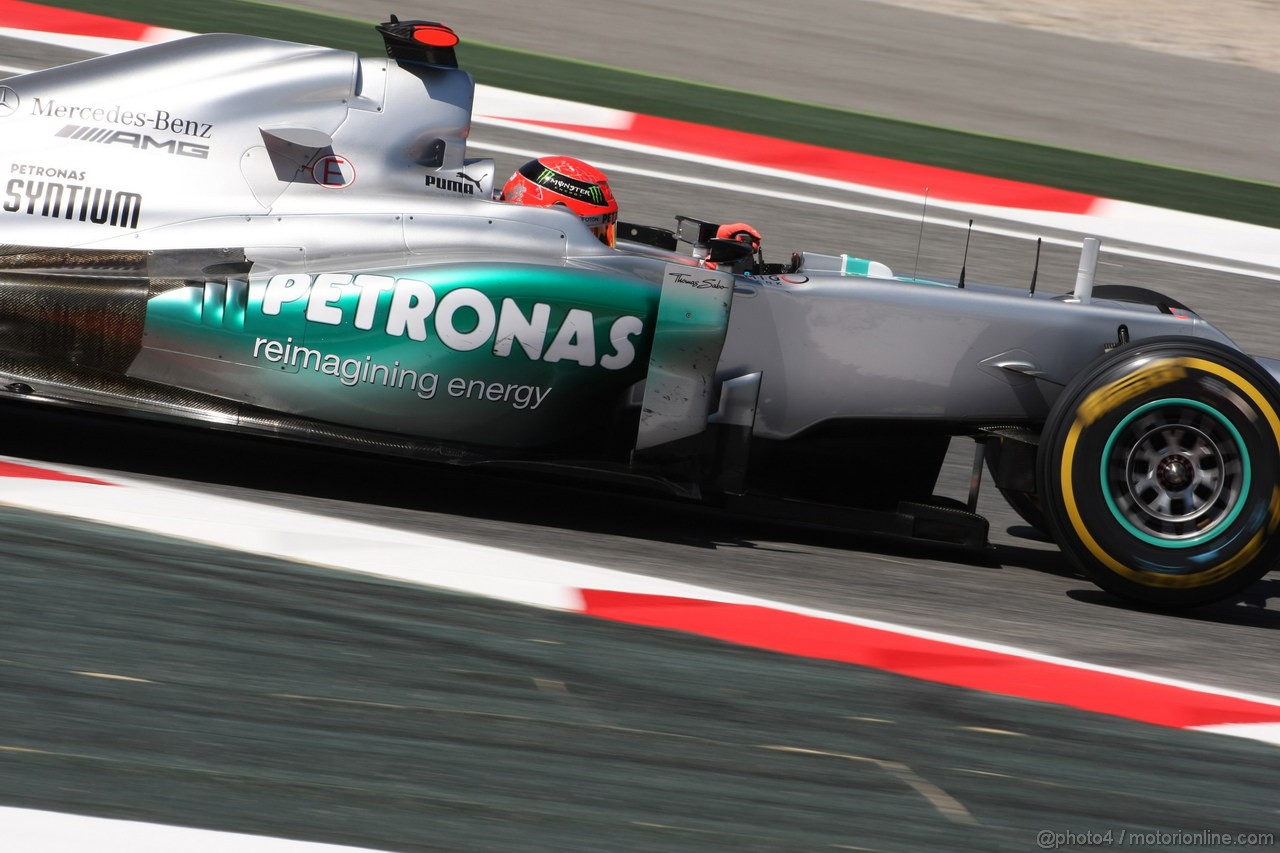 GP SPAGNA, 11.05.2012- Prove Libere 2, Michael Schumacher (GER) Mercedes AMG F1 W03