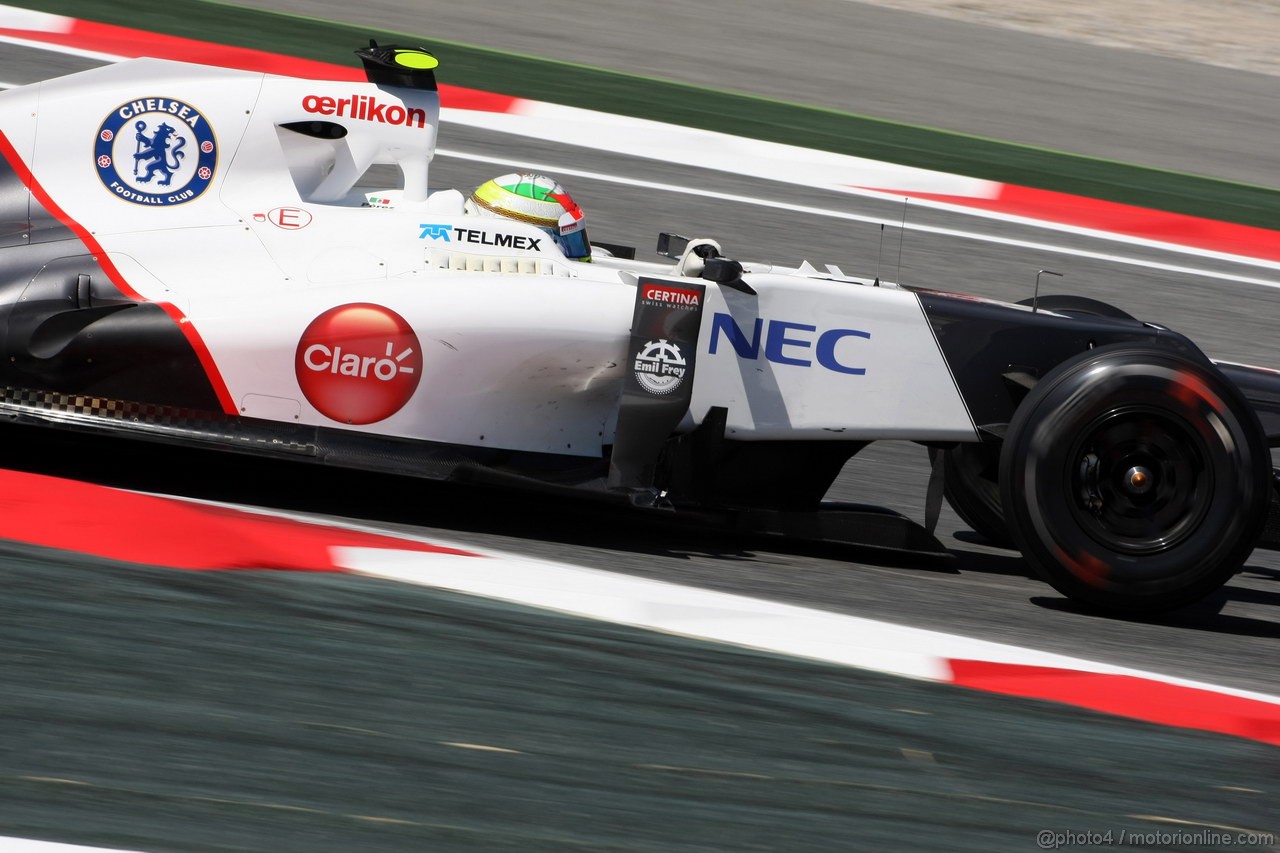 GP SPAGNA, 11.05.2012- Prove Libere 2, Sergio Prez (MEX) Sauber F1 Team C31