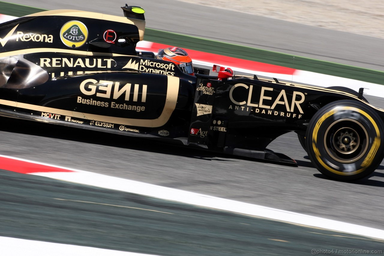 GP SPAGNA, 11.05.2012- Prove Libere 2, Romain Grosjean (FRA) Lotus F1 Team E20 