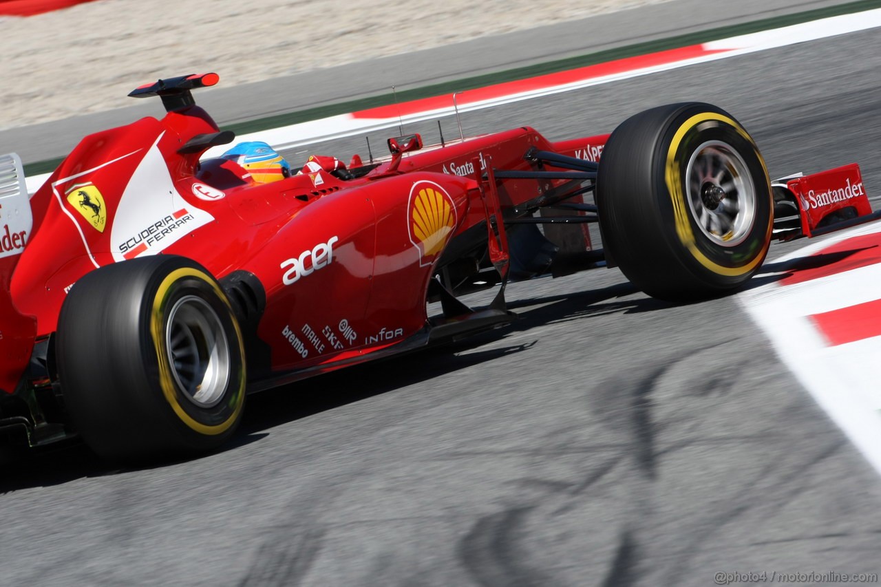 GP SPAGNA, 11.05.2012- Prove Libere 2, Fernando Alonso (ESP) Ferrari F2012 