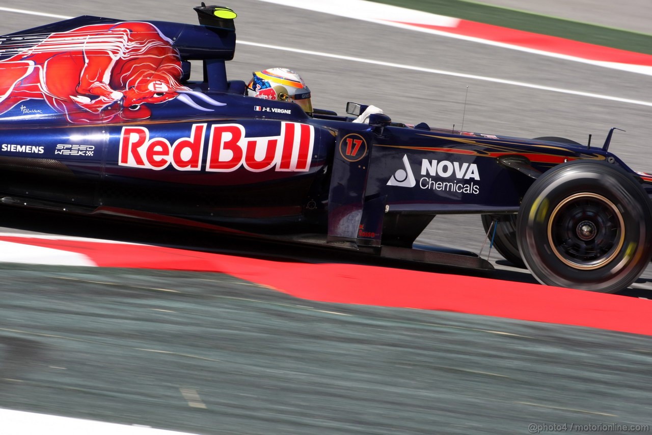 GP SPAGNA, 11.05.2012- Prove Libere 2, Jean-Eric Vergne (FRA) Scuderia Toro Rosso STR7 