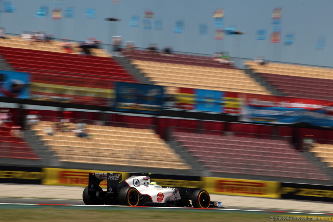 GP SPAGNA, 11.05.2012- Prove Libere 2, Sergio Prez (MEX) Sauber F1 Team C31 