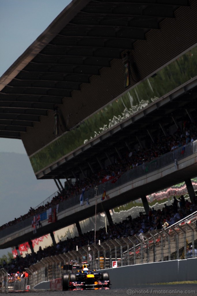 GP SPAGNA, 11.05.2012- Prove Libere 2, Sebastian Vettel (GER) Red Bull Racing RB8 