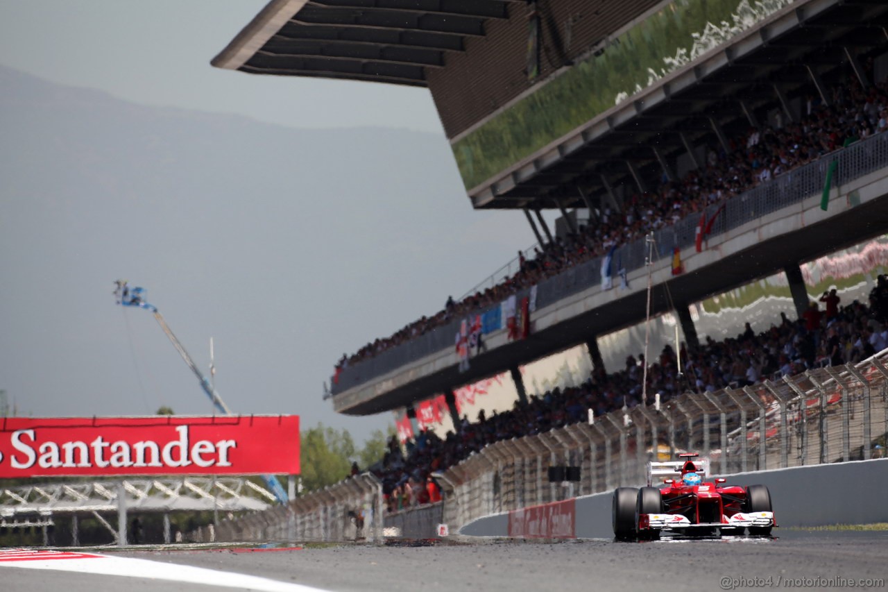 GP SPAGNA, 11.05.2012- Prove Libere 2, Fernando Alonso (ESP) Ferrari F2012