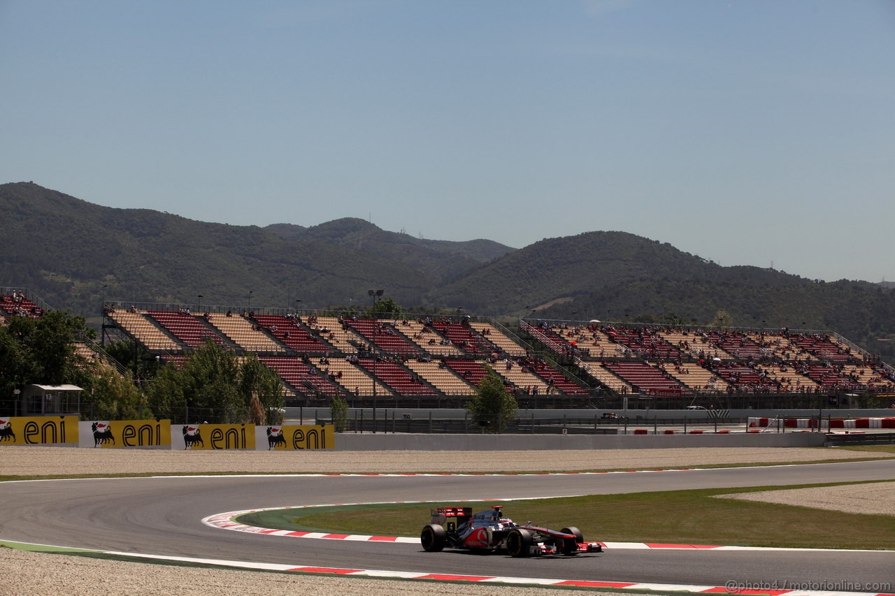 GP SPAGNA, 11.05.2012- Prove Libere 2, Jenson Button (GBR) McLaren Mercedes MP4-27