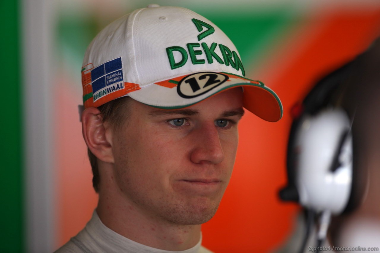 GP SPAGNA, 11.05.2012- Prove Libere 2, Nico Hulkenberg (GER) Sahara Force India F1 Team VJM05 