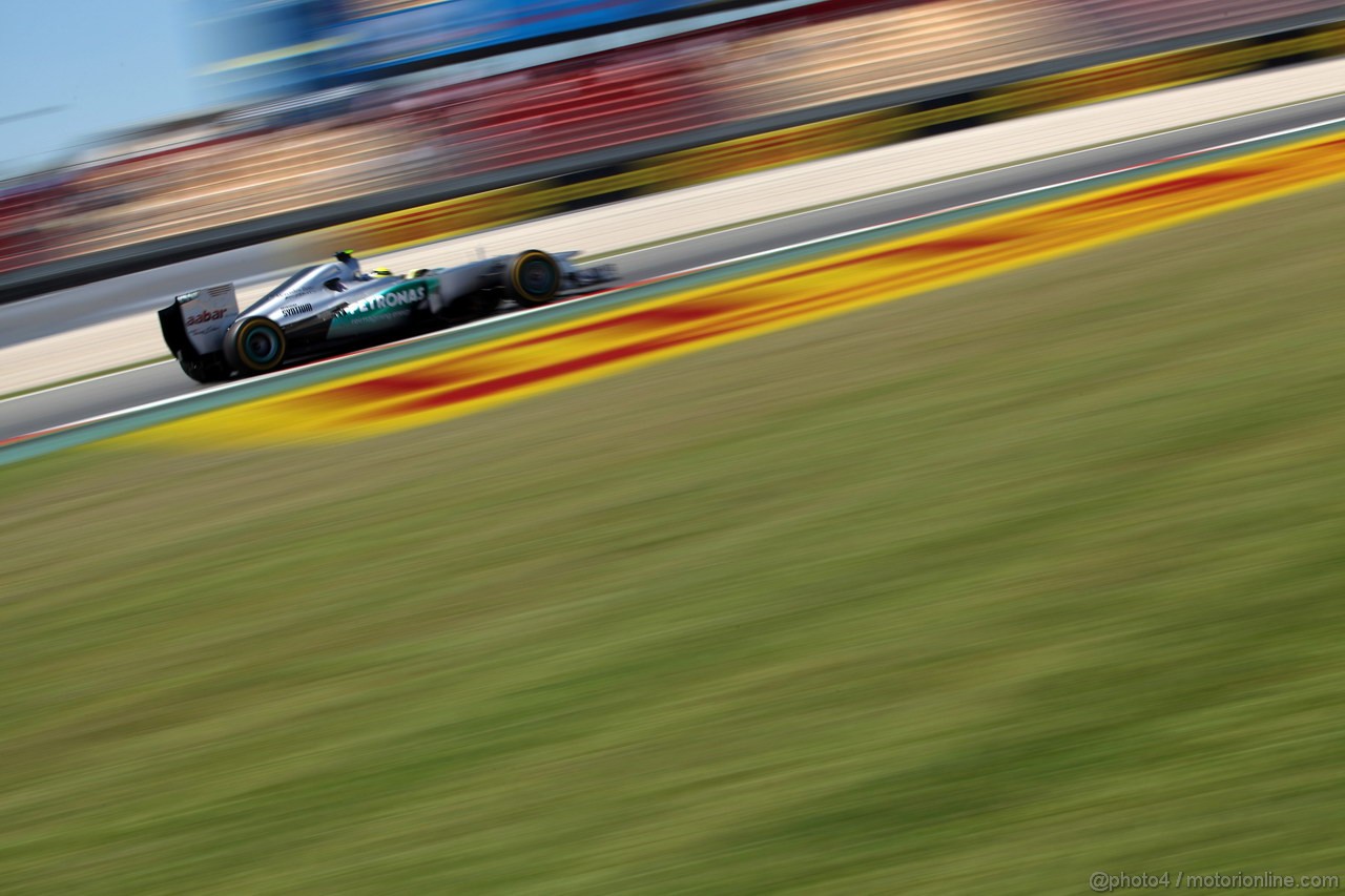 GP SPAGNA, 11.05.2012- Prove Libere 2, Nico Rosberg (GER) Mercedes AMG F1 W03 