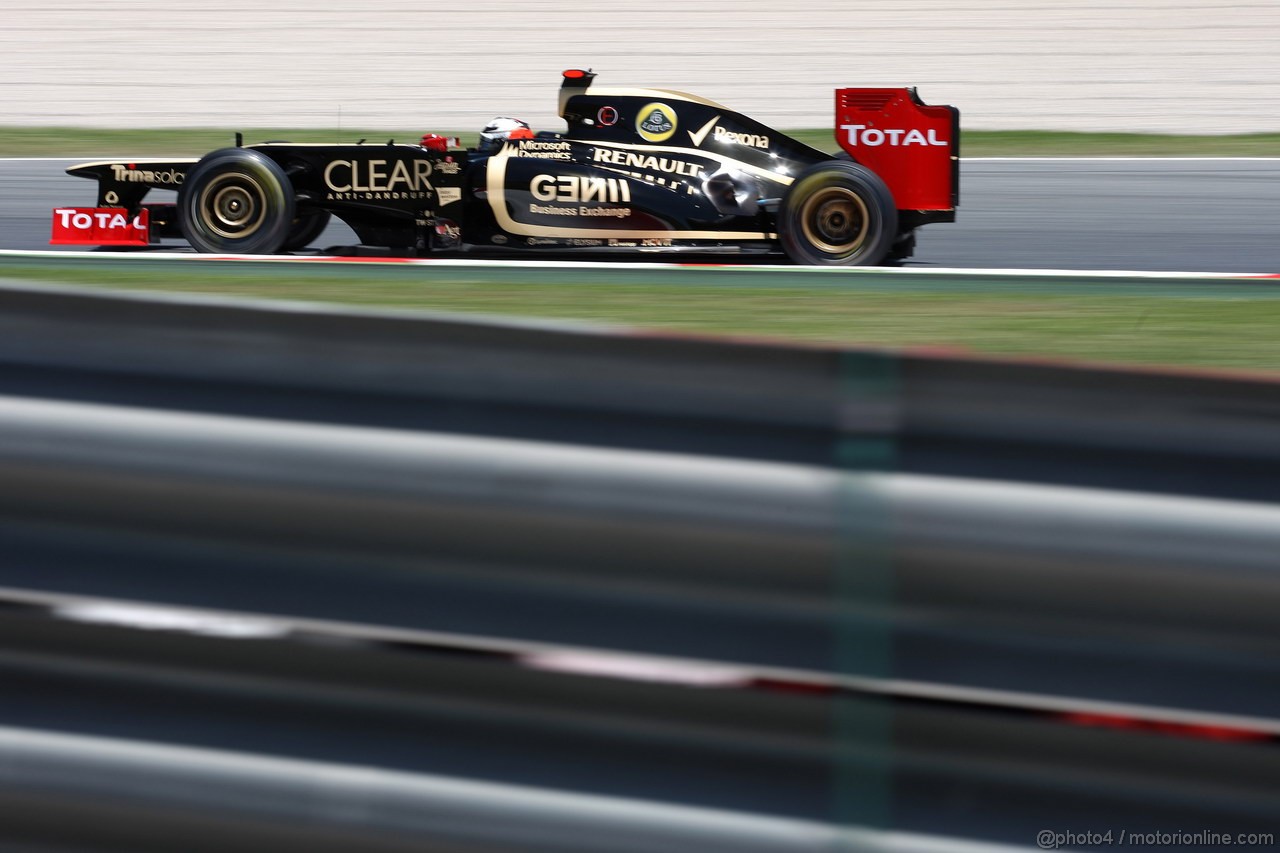 GP SPAGNA, 11.05.2012- Prove Libere 2,Kimi Raikkonen (FIN) Lotus F1 Team E20 