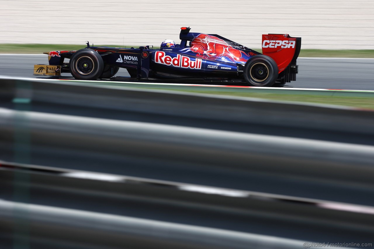 GP SPAGNA, 11.05.2012- Prove Libere 2, Daniel Ricciardo (AUS) Scuderia Toro Rosso STR7 