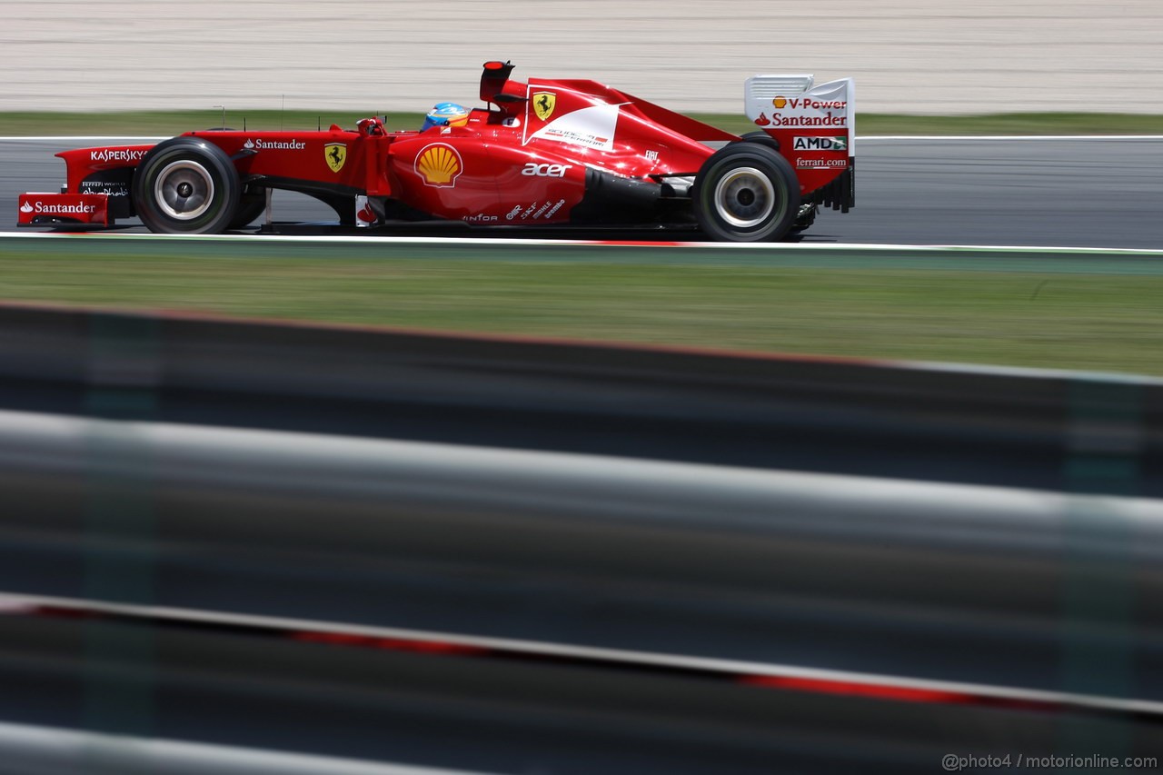 GP SPAGNA, 11.05.2012- Prove Libere 2, Fernando Alonso (ESP) Ferrari F2012