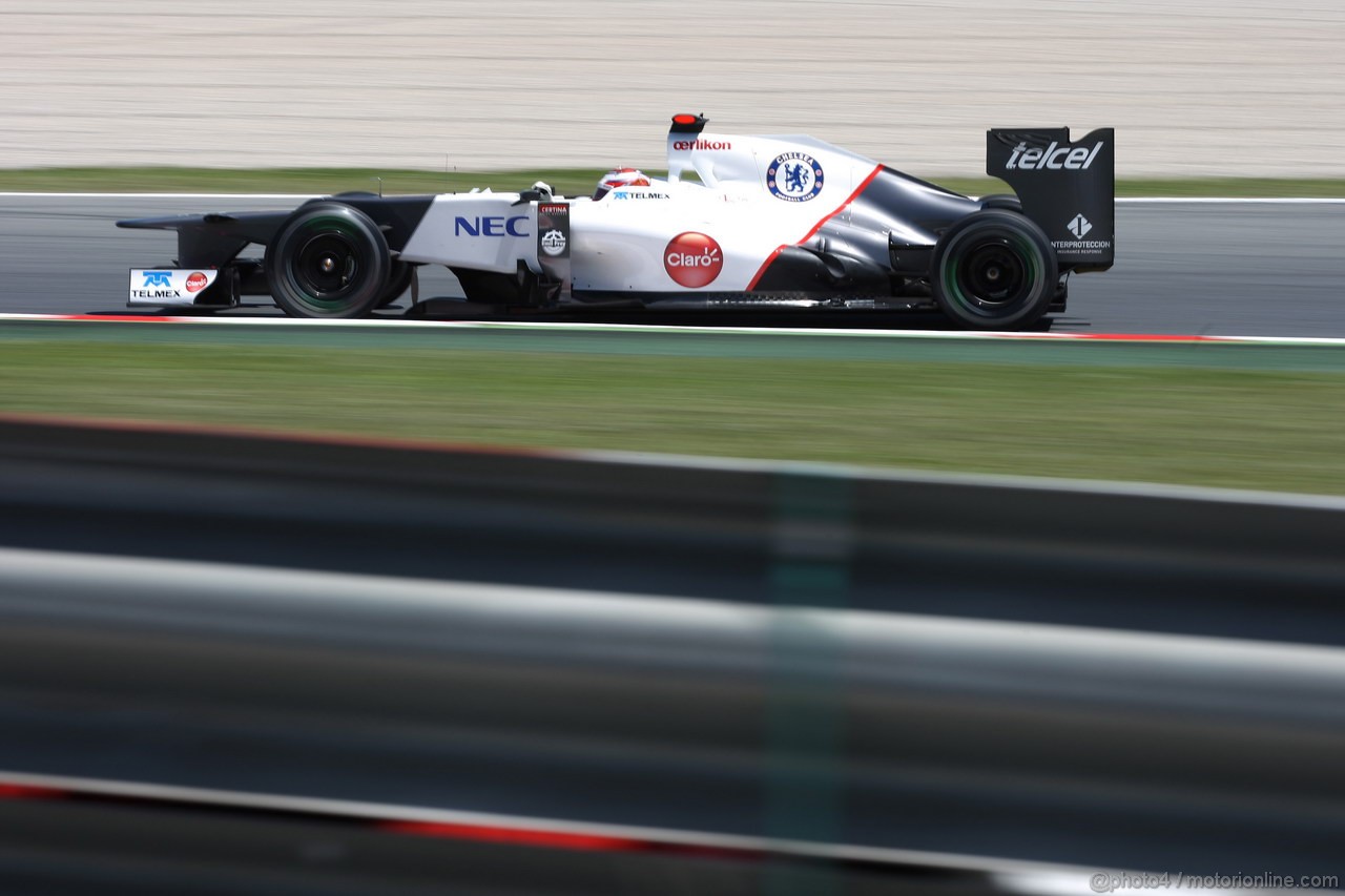 GP SPAGNA, 11.05.2012- Prove Libere 2, Kamui Kobayashi (JAP) Sauber F1 Team C31 