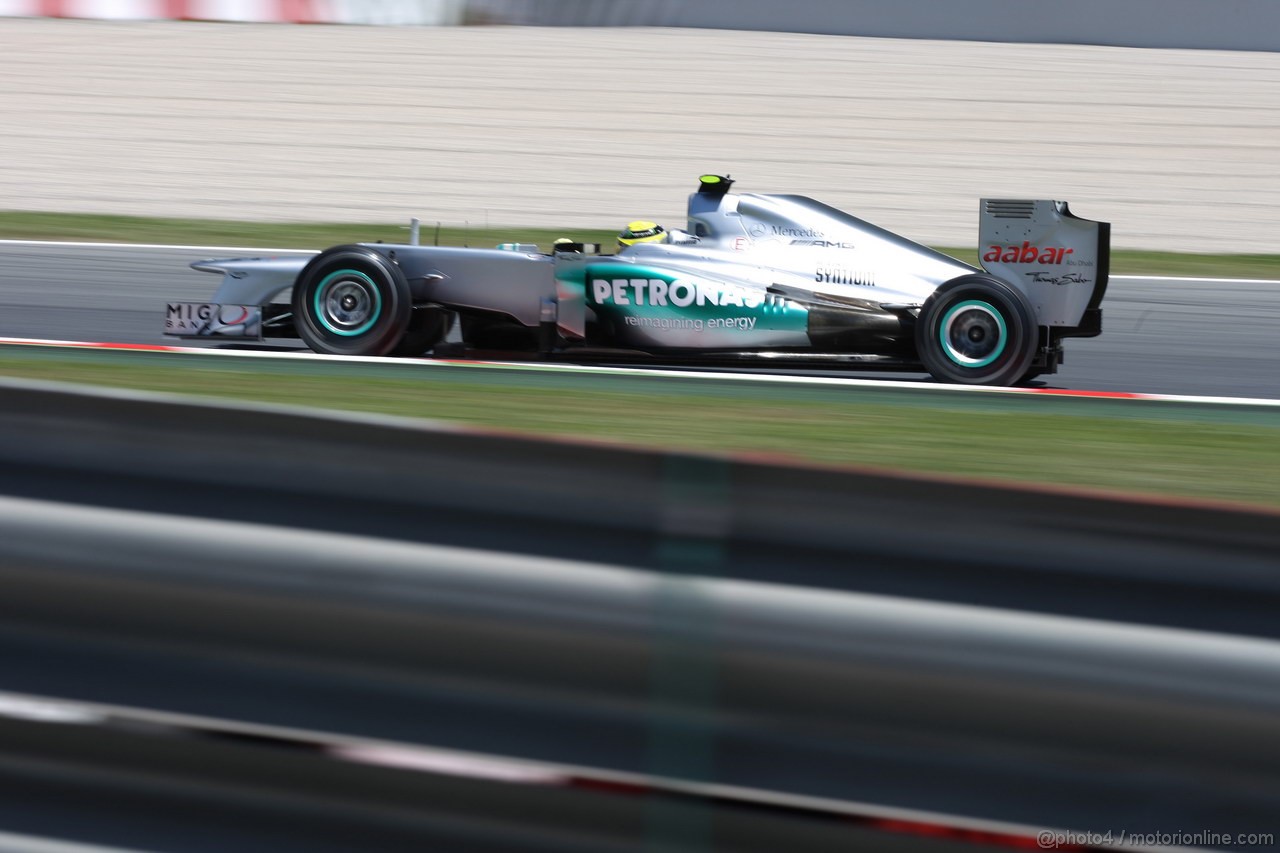 GP SPAGNA, 11.05.2012- Prove Libere 2, Nico Rosberg (GER) Mercedes AMG F1 W03