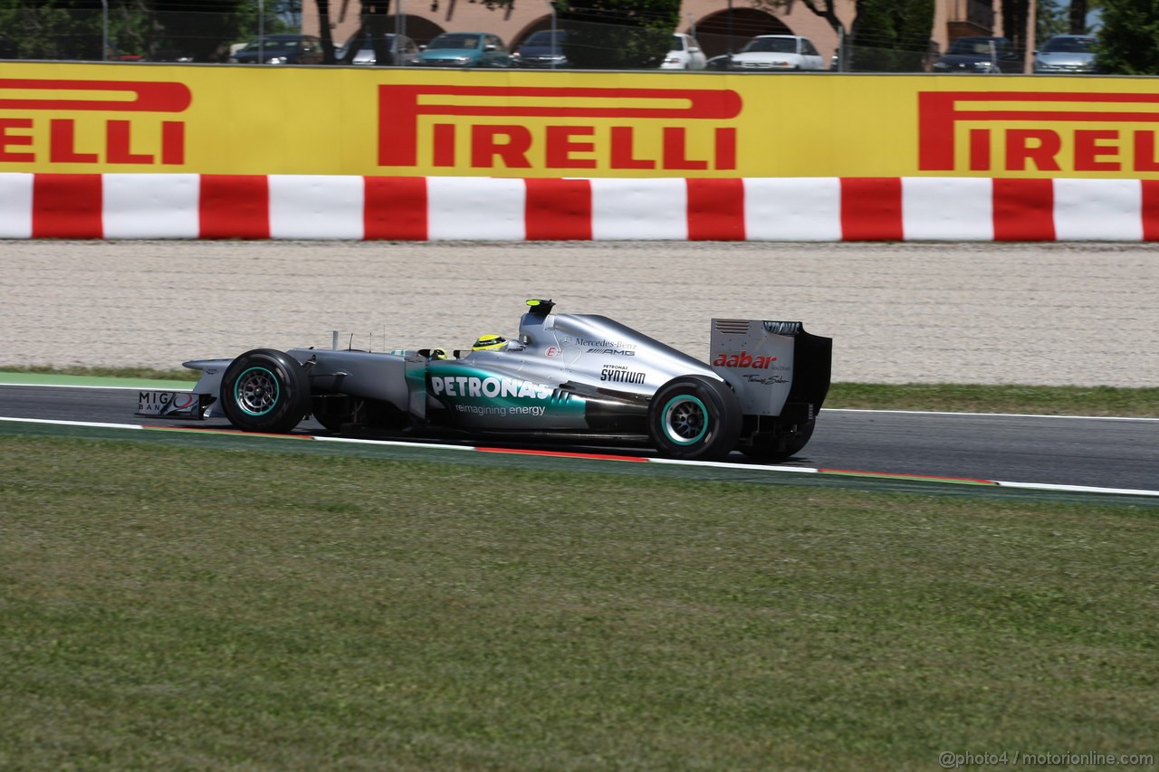 GP SPAGNA, 11.05.2012- Prove Libere 2, Nico Rosberg (GER) Mercedes AMG F1 W03 