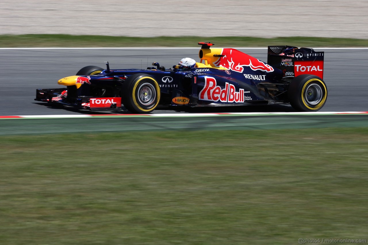 GP SPAGNA, 11.05.2012- Prove Libere 2, Sebastian Vettel (GER) Red Bull Racing RB8