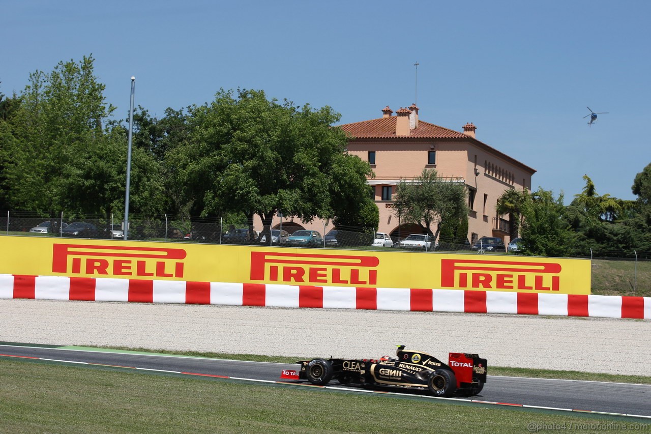 GP SPAGNA, 11.05.2012- Prove Libere 2, Romain Grosjean (FRA) Lotus F1 Team E20
