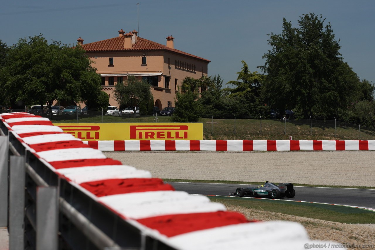 GP SPAGNA, 11.05.2012- Prove Libere 2, Nico Rosberg (GER) Mercedes AMG F1 W03 