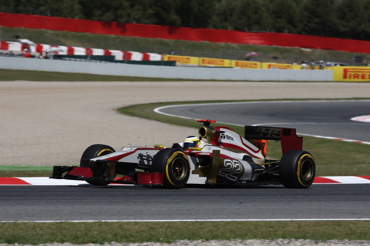 GP SPAGNA, 11.05.2012- Prove Libere 2, Pedro de la Rosa (ESP) HRT Formula 1 Team F112