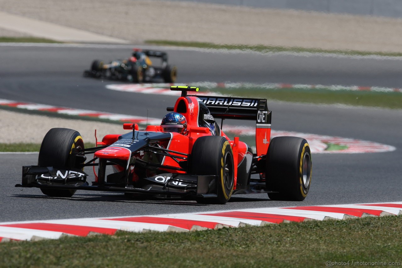 GP SPAGNA, 11.05.2012- Prove Libere 2, Charles Pic (FRA) Marussia F1 Team MR01 