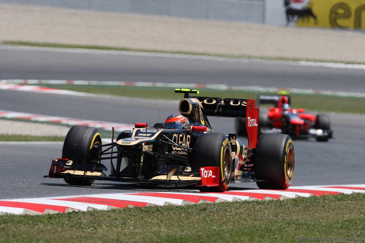 GP SPAGNA, 11.05.2012- Prove Libere 2, Romain Grosjean (FRA) Lotus F1 Team E20 