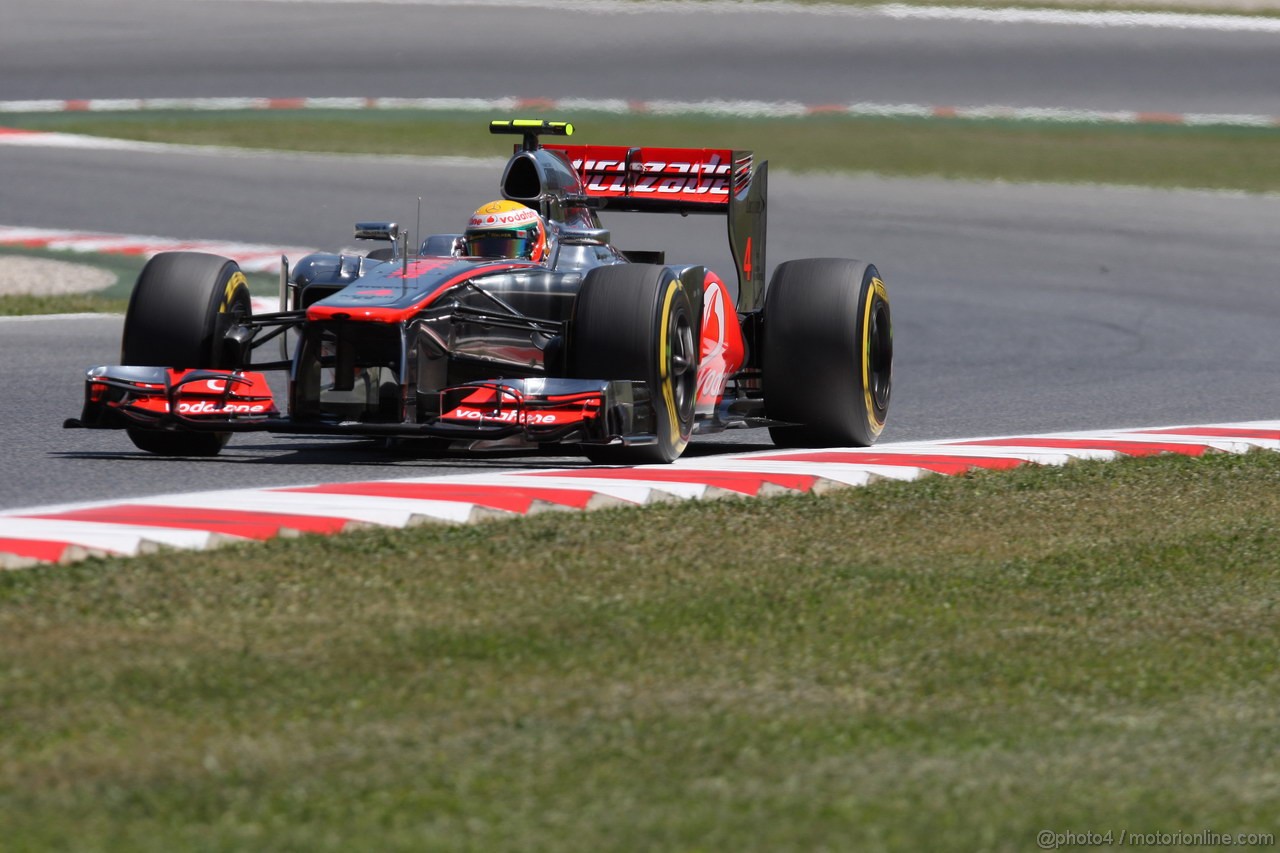GP SPAGNA, 11.05.2012- Prove Libere 2, Lewis Hamilton (GBR) McLaren Mercedes MP4-27 