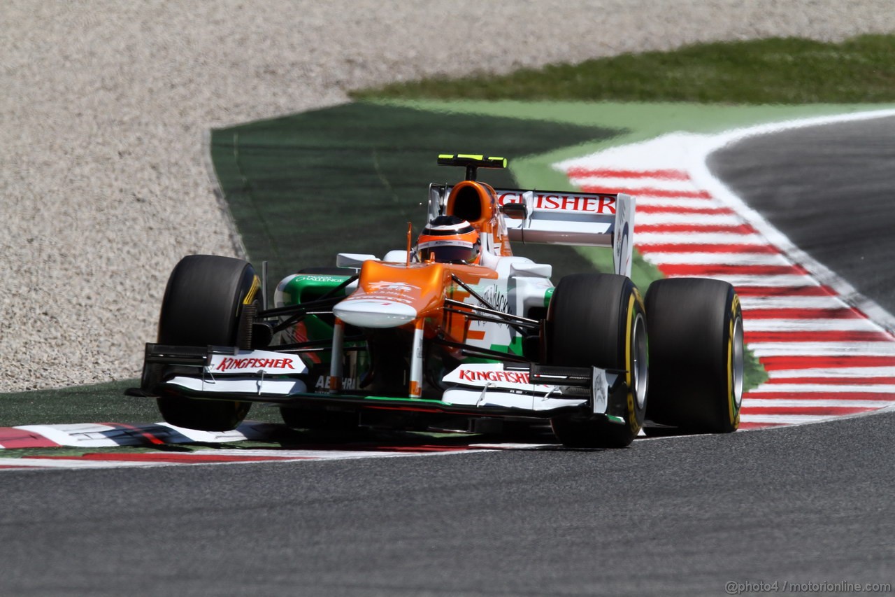 GP SPAGNA, 11.05.2012- Prove Libere 2, Paul di Resta (GBR) Sahara Force India F1 Team VJM05 