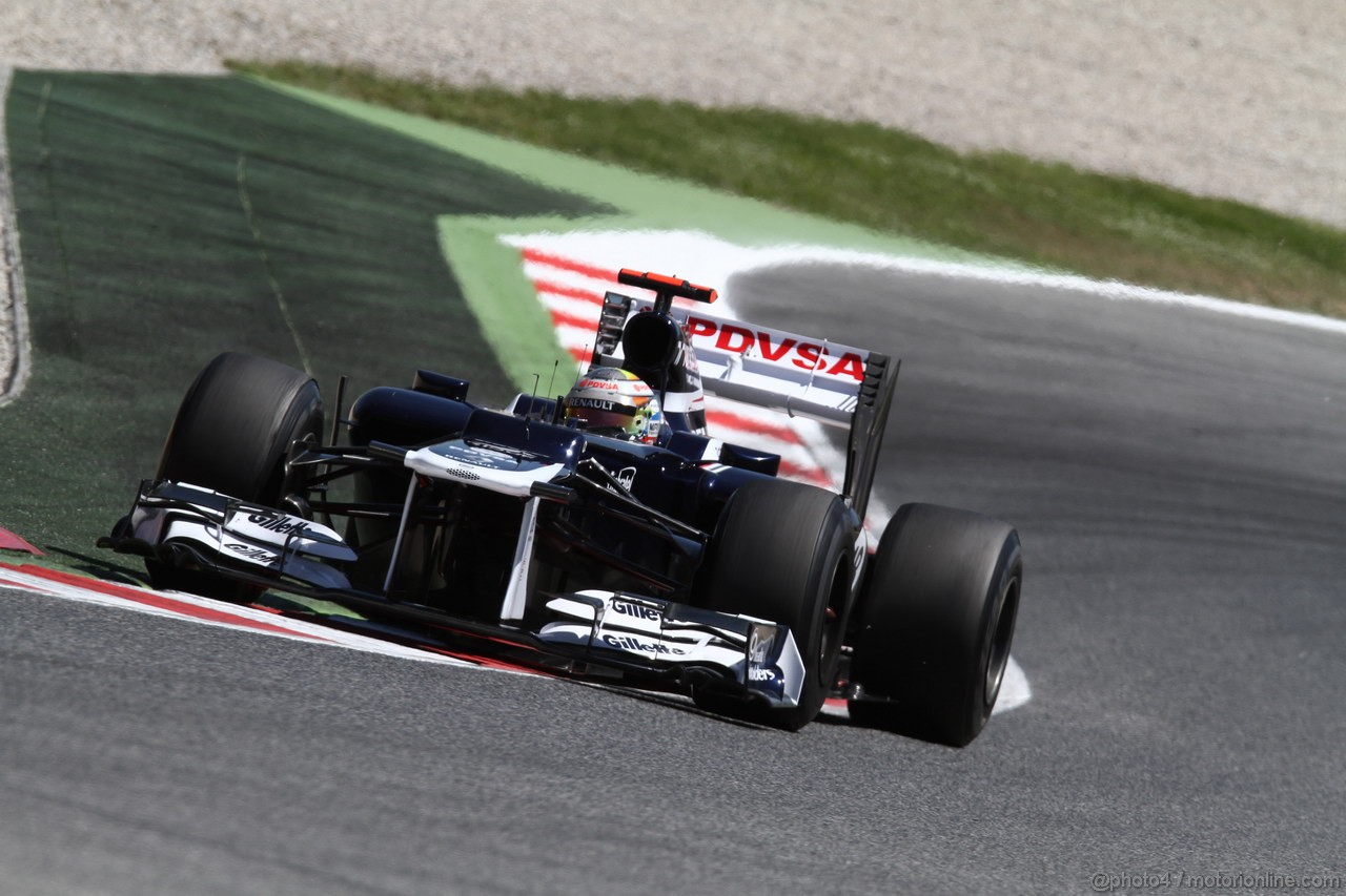 GP SPAGNA, 11.05.2012- Prove Libere 2, Pastor Maldonado (VEN) Williams F1 Team FW34 